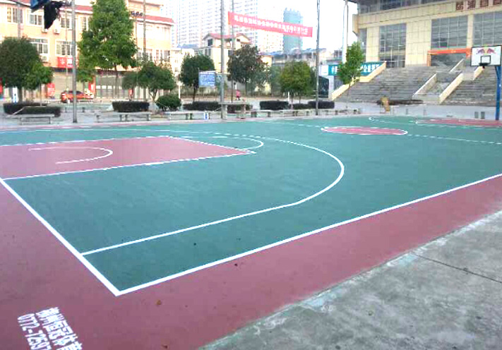 廣西桂林硅PU籃球場